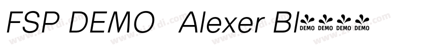 FSP DEMO   Alexer Bl字体转换